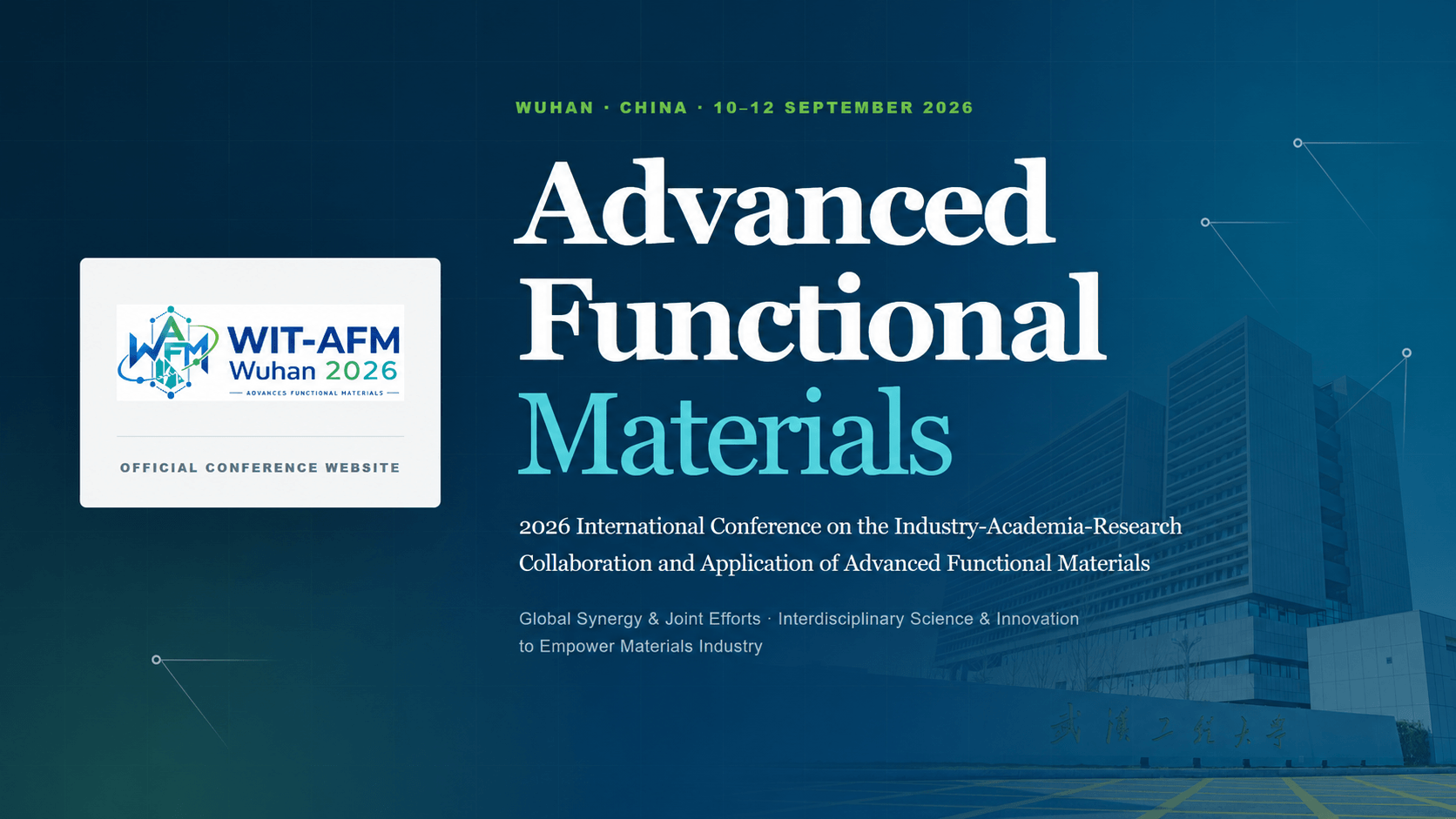 2026 International Conference on the Industry-Academia-Research Collaboration and Application of Advanced Functional Materials